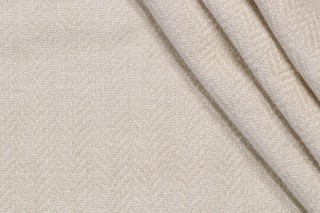 Thibaut Montebello W724128 Woven Chenille Upholstery Fabric in Whisper White