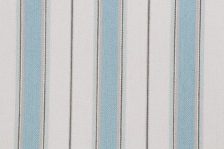 1 Yard Thibaut Stonington Stripe W80107 Woven Upholstery Fabric in Aqua