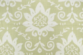 Thibaut Bridgewater Damask F9159 Printed Cotton Drapery Fabric in Green