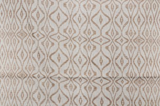 1 Yard Thibaut Papua P78402 Printed Linen Drapery Fabric in Bronzino