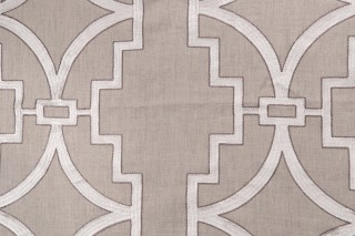 Anna French Songyue W736147 Embroidered Drapery Fabric in Natural for Thibaut