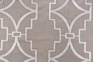 Anna French Songyue W736147 Embroidered Drapery Fabric in Natural for Thibaut