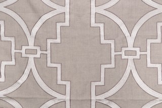Anna French Songyue W736147 Embroidered Drapery Fabric in Natural for Thibaut