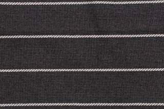 Moore Stripe Woven Decorator Fabric in Charcoal