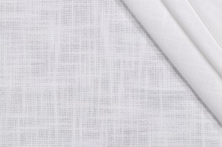 1 Yard Valdese Weavers Norden Woven Drapery Fabric in White