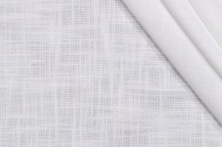 1 Yard Valdese Weavers Norden Woven Drapery Fabric in White