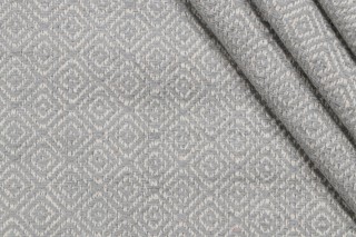 Thibaut Diamante W724101 Woven Chenille Upholstery Fabric in Pewter