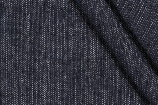 Valdese Weavers Linville Performance Woven Chenille Upholstery Fabric in Denim