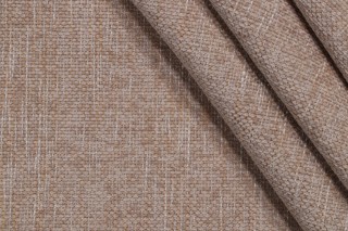 1 Yard Crypton Daria High Performance Woven Chenille Upholstery Fabric in Hemp