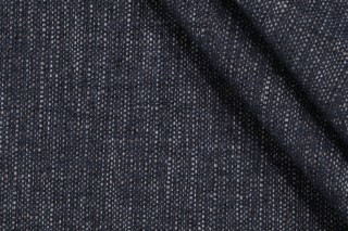 Valdese Weavers Linville High Performance Woven Chenille Upholstery Fabric in Denim