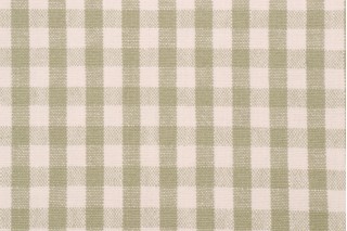 PK Lifestyles Logan Check Woven Upholstery Fabric in Fern