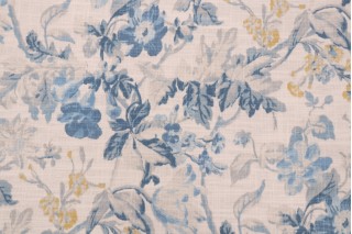 Waverly Cosima Printed Drapery Fabric in Dresden