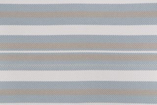 Scalamandre Santorini Stripe Woven Polyolefin Outdoor Fabric in Seagull