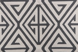 Thibaut Demetrius Applique W724303 Embroidered Drapery Fabric in Grey