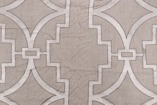 Anna French Songyue W736147 Embroidered Drapery Fabric in Natural for Thibaut
