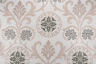 Anna French Banyan W764101 Embroidered Drapery Fabric in Grey & Neutral for Thibaut