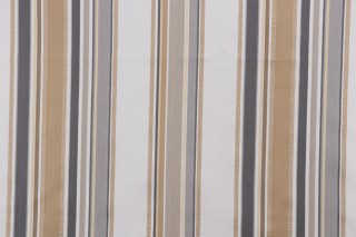 Thibaut Barnegat Stripe W80102 Woven Cotton Decorator Fabric in Platinum and Gold