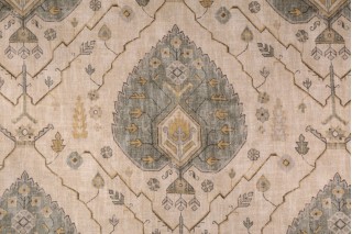 Richloom Aubusson Printed Linen Blend Drapery Fabric in Sahara