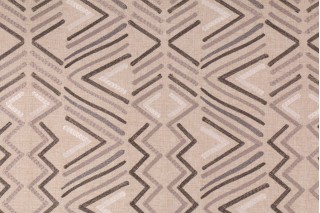 Richloom Cusco Embroidered Linen Blend Decorator Fabric in Graphite