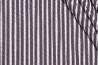 Covington New Woven Ticking Woven Cotton Decorator Fabric in 593-Indigo