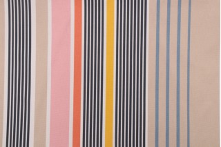 Richloom Multi Stripe Printed Polyester Outdoor Fabric in Picnic
