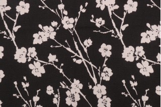 Covington Fiore Woven Decorator Fabric in 99-Onyx