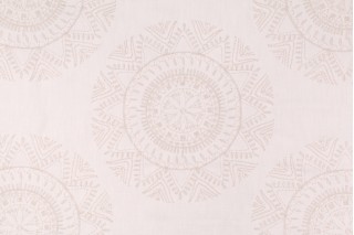 Richloom Saskia Embroidered Cotton Blend Decorator Fabric in Pearl