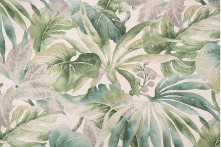 Kaufmann Islandia Printed Cotton Drapery Fabric in Everglades