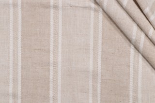 P Kaufmann Loam Woven Chenille Upholstery Fabric in Flax 