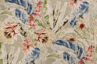 Tommy Bahama Kamari Printed Cotton Blend Drapery Fabric in Twine