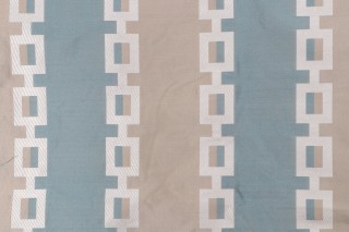 Thibaut Key Stripe AW1373 Woven Decorator Fabric in Mineral Blue