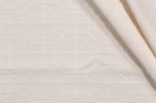 Thibaut Carter W72779 Woven Matelasse Upholstery Fabric in Off-White