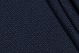 Thibaut Haven Herringbone W80008 Woven Solution Dyed Acrylic Outdoor Fabric in Navy