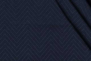 1 Yard Thibaut Haven Herringbone W80008 Woven Solution Dyed Acrylic Outdoor Fabric in Navy