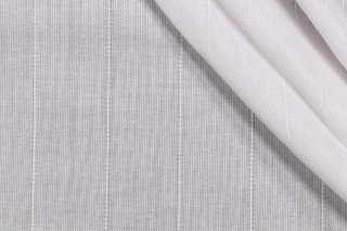Anna French Lindy W80370 Sheer Solution Dyed Acrylic Drapery Weight Outdoor Fabric in White for Thibaut