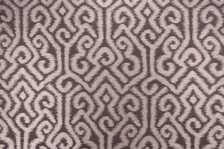 Thibaut River Moon Ikat AW26113 Damask Upholstery Fabric in Toast