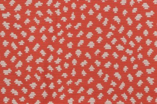 Thibaut Pongo W79625 Woven Upholstery Fabric in Coral and White