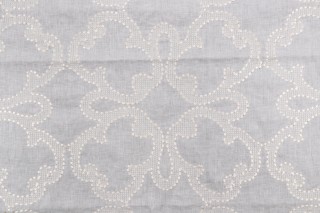 Thibaut Park Slope W764118 Sheer Linen Drapery Fabric in White