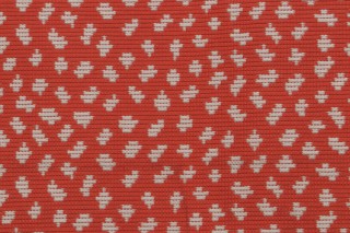 Thibaut Pongo W79625 Woven Upholstery Fabric in Coral and White