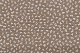 Thibaut Pongo W79628 Woven Upholstery Fabric in Linen and White