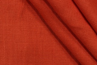 Abbo Woven Linen Upholstery Fabric in Melon 