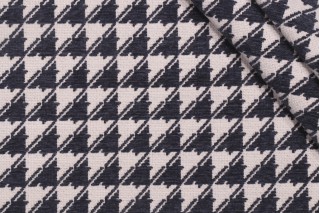 Covington Try Angles Woven Chenille Upholstery Fabric in 593-Indigo