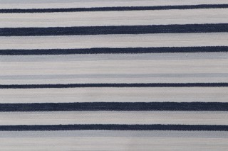 Lined Woven Chenille Upholstery Fabric in Blues