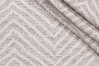Thibaut Linea Chevron W80592 Woven Solution Dyed Acrylic Outdoor Fabric in Flax
