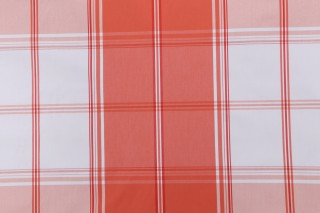 Thibaut New England Plaid W724310 Woven Decorator Fabric in Coral