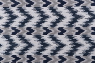 Thibaut Tempo W80814 Woven Solution Dyed Acrylic Chenille Outdoor Fabric in Indigo and Sterling