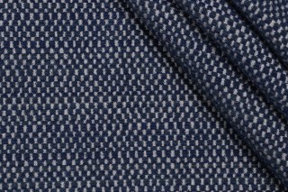 Thibaut Kenzie W80761 Woven Solution Dyed Acrylic Chenille Outdoor Fabric in Indigo