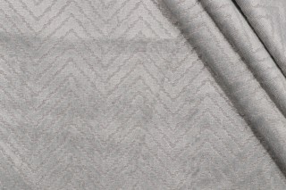 1 Yard Thibaut Zenith AW7841 Grospoint Velvet Upholstery Fabric in Light Grey