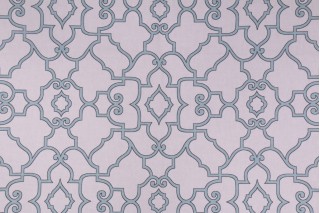 Covington Windsor Pebbletex Printed Cotton Drapery Fabric in 512 Capri Blue