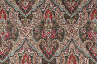 Covington Tinsley Printed Linen Blend Drapery Fabric in 949 Cindersmoke